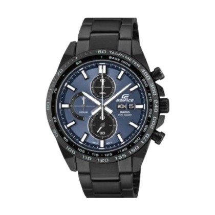 Casio Edifice EFR-574DC-2AV Black Stainless Steel Men Watch 